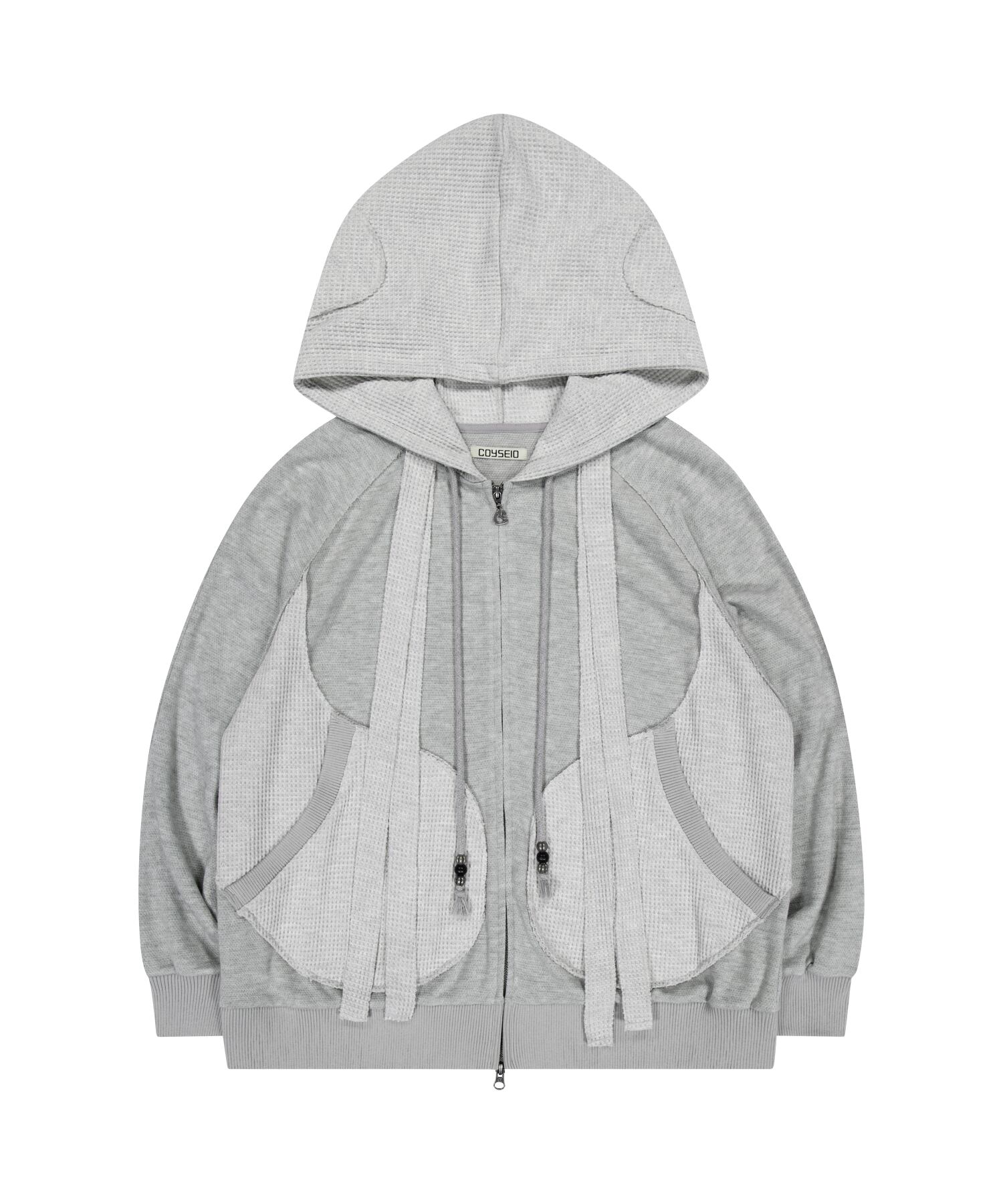 コイセイオ COYSEIO EARMUFFS パーカー グレー coyseio EARMUFFS HOOD