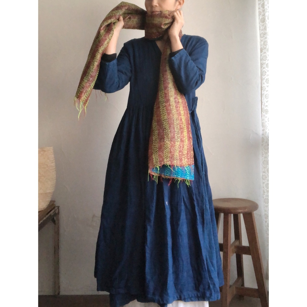 リサイクルサリーのカンタショール 小07 インドの手仕事布 Mulaセレクト