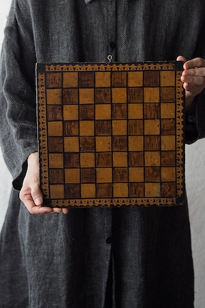チェス盤 大陸なデザイン-antique chessboard