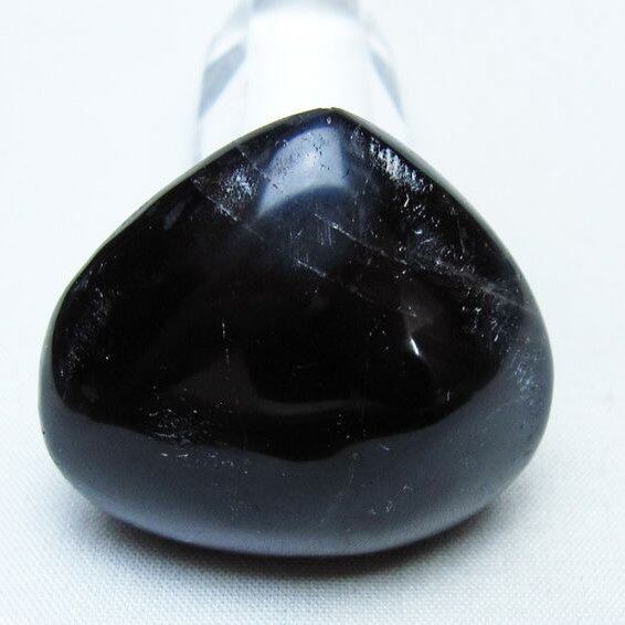 モリオン 置物 ハート 黒水晶 一点物 145-2064