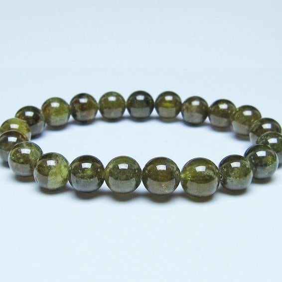 ツァボライト ブレスレット 9mm一点物 おまかせ便 111-49746