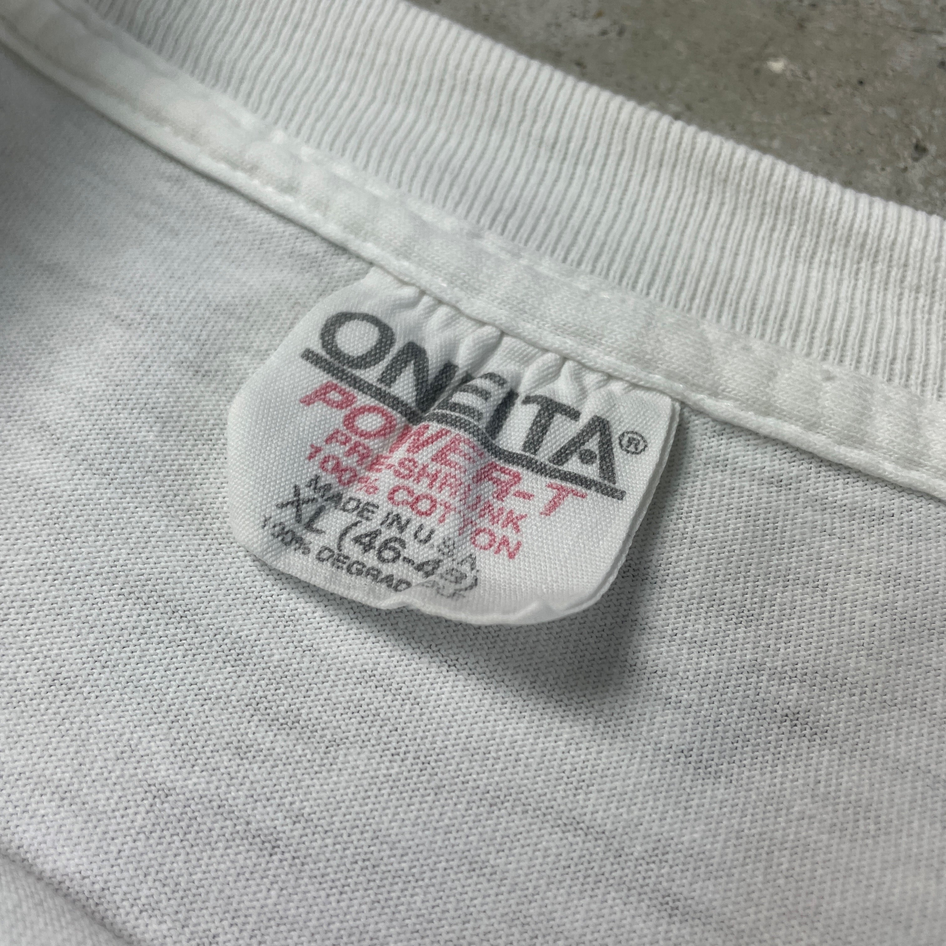 90ｓ 半袖 Tシャツ XL オフ白系 ONEITA ビッグサイズ メンズ 【200423】
