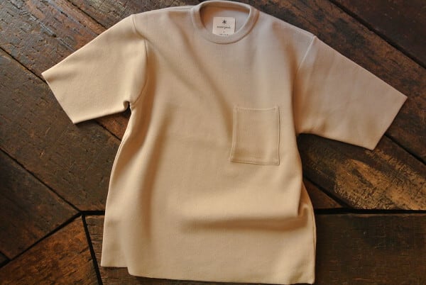 snow peak Co/Ny/Pe S/S Crew Neck Pullover Beige | ～ c o u j i ～ powered by  BASE