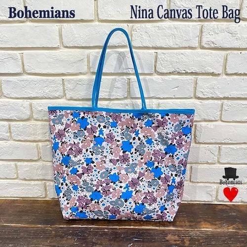 NINA CANVAS TOTE BAG ニーナ キャンバス トートバック ショッピング エコバック BOHEMIANS ボヘミアンズ 日本製