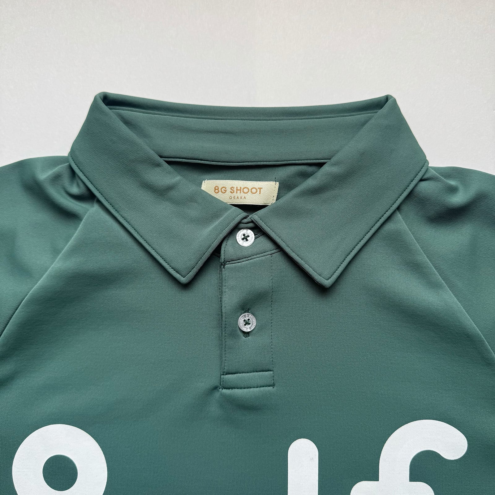 8G SHOOT ポロシャツ ダークグリーン LOGO PRINT POLO SHIRT -GREEN- | 8G SHOOT WEBSTORE