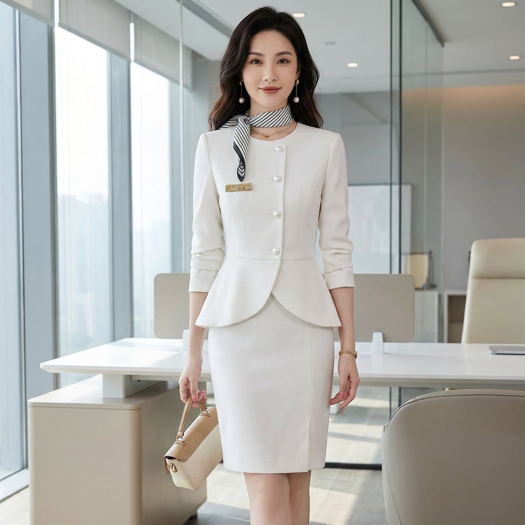 ノーブルラインジャケットスカートセット(4color) A1224