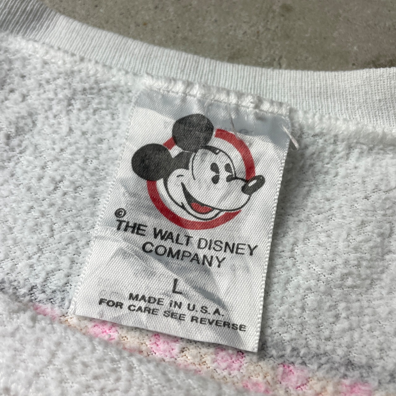 USA製 90年代 MICKEY MOUSE ミッキーマウス 両面プリント スウェット 