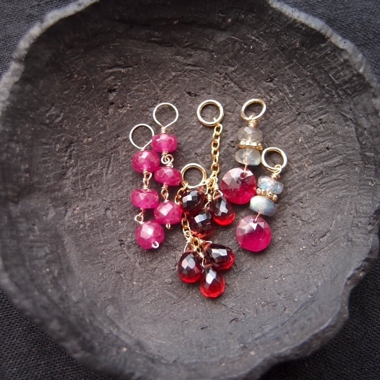 Charm Assortment/Earrings & Necklace【Pink】チャームセット