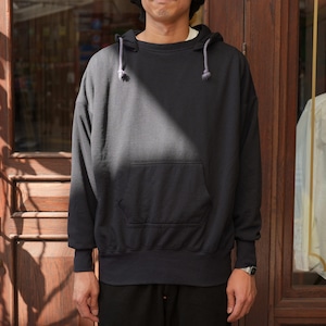 FOUNDOUR (ファウンダ) 26AW "REISSUE W FACE HOODIE" -BLACK-