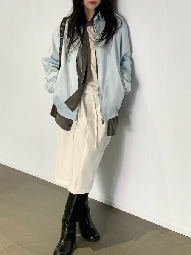 (予約) HAUS / Scarf knit cardigan 2color