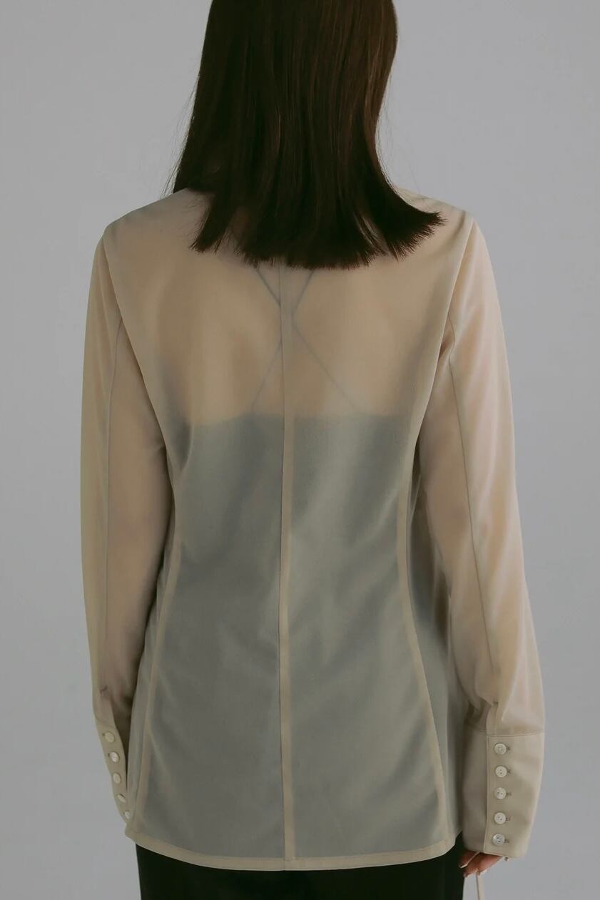louren 新品未使用sheer bowtie shirt sheer bowtie shirt – louren store