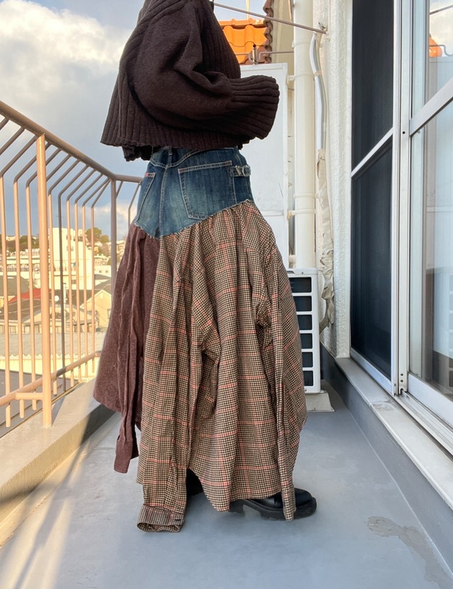 denim shirt skirt