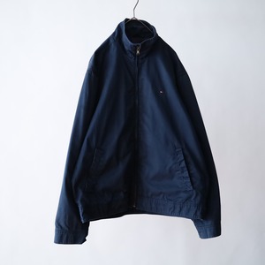 "TOMMY HILFIGER" navy color swing top
