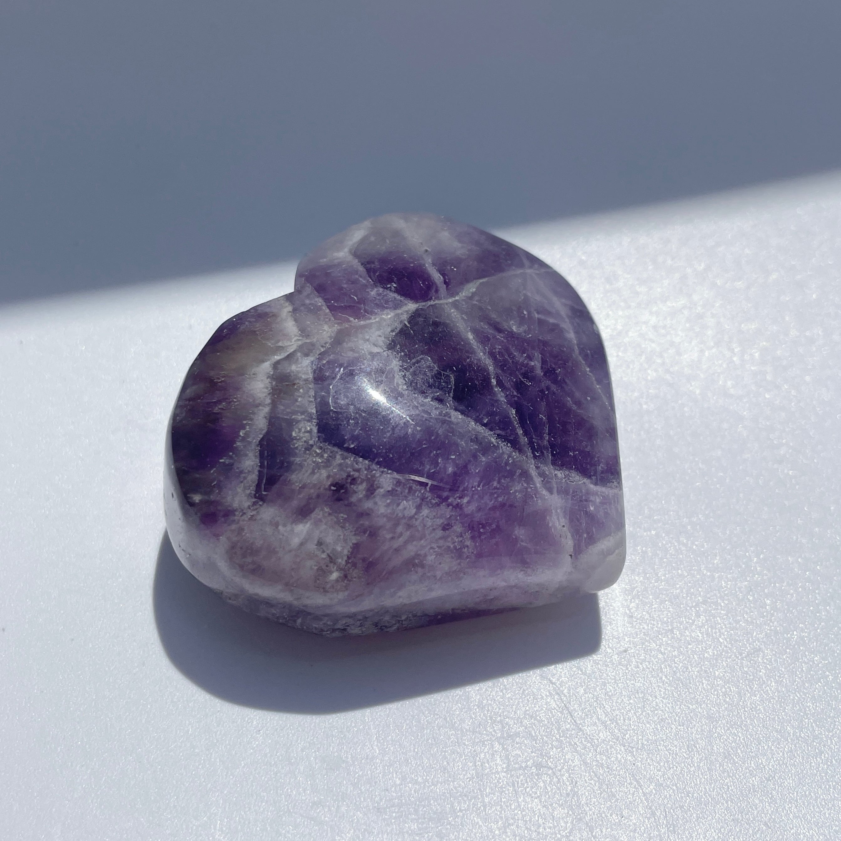 ドリームアメジスト ハート型21◇ Dream Amethyst ◇天然石・鉱物
