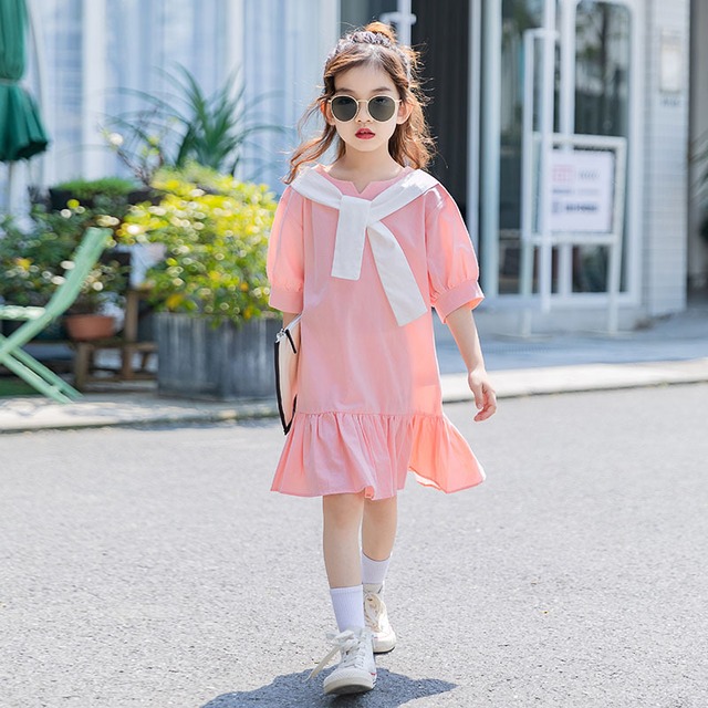 サマードレス スタイル薄手スカート コットン 夏物 ピュア トレンディボーイ43860229726