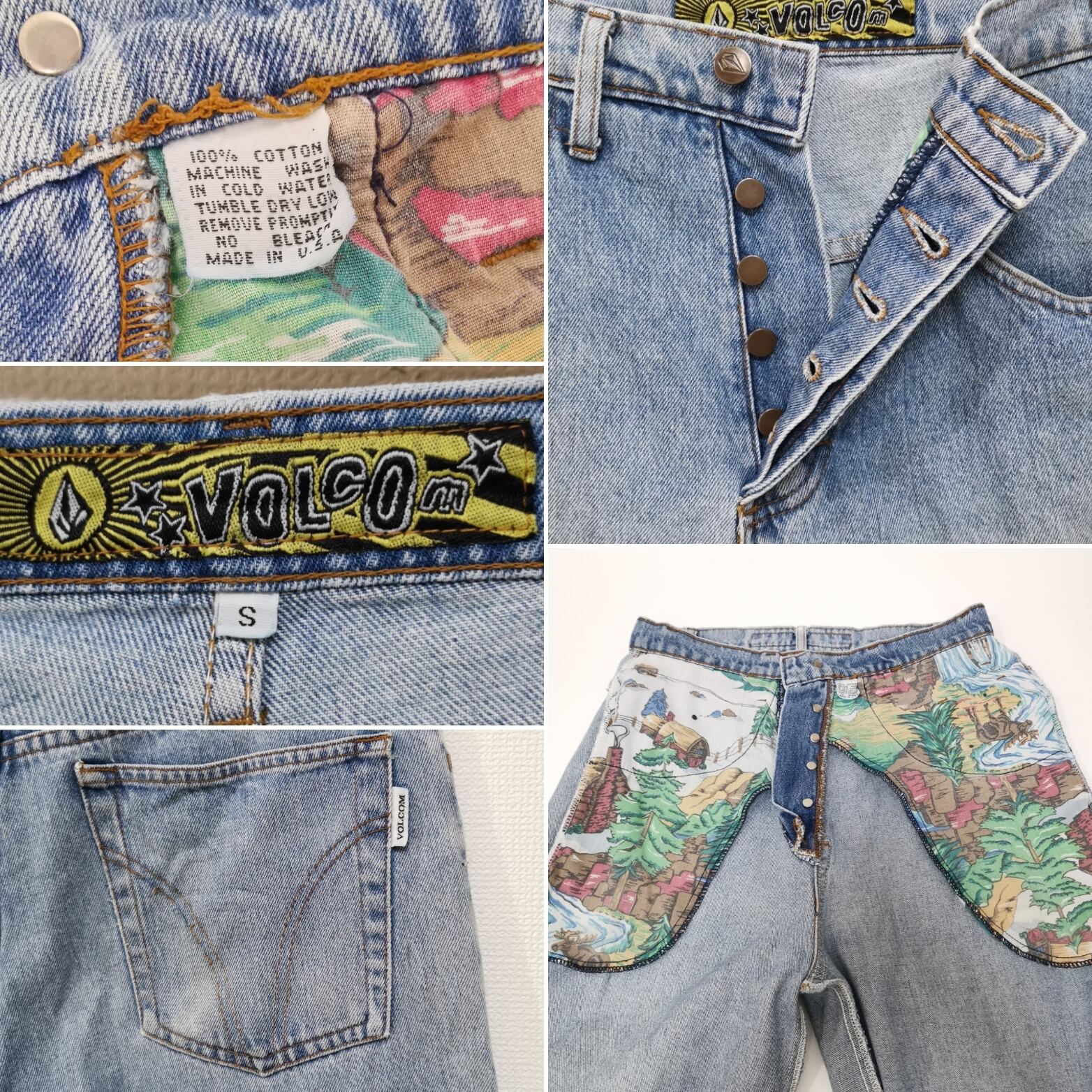送料無料 S 90s VOLCOM ボルコム デニム ショーツ ショート 送料無料 S 90s VOLCOM ボルコム デニム ショーツ ショート
