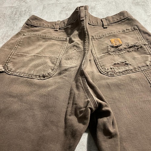 ダークブラウン ダブルニー Carhartt B136 DKB 36×32 詳細写真18