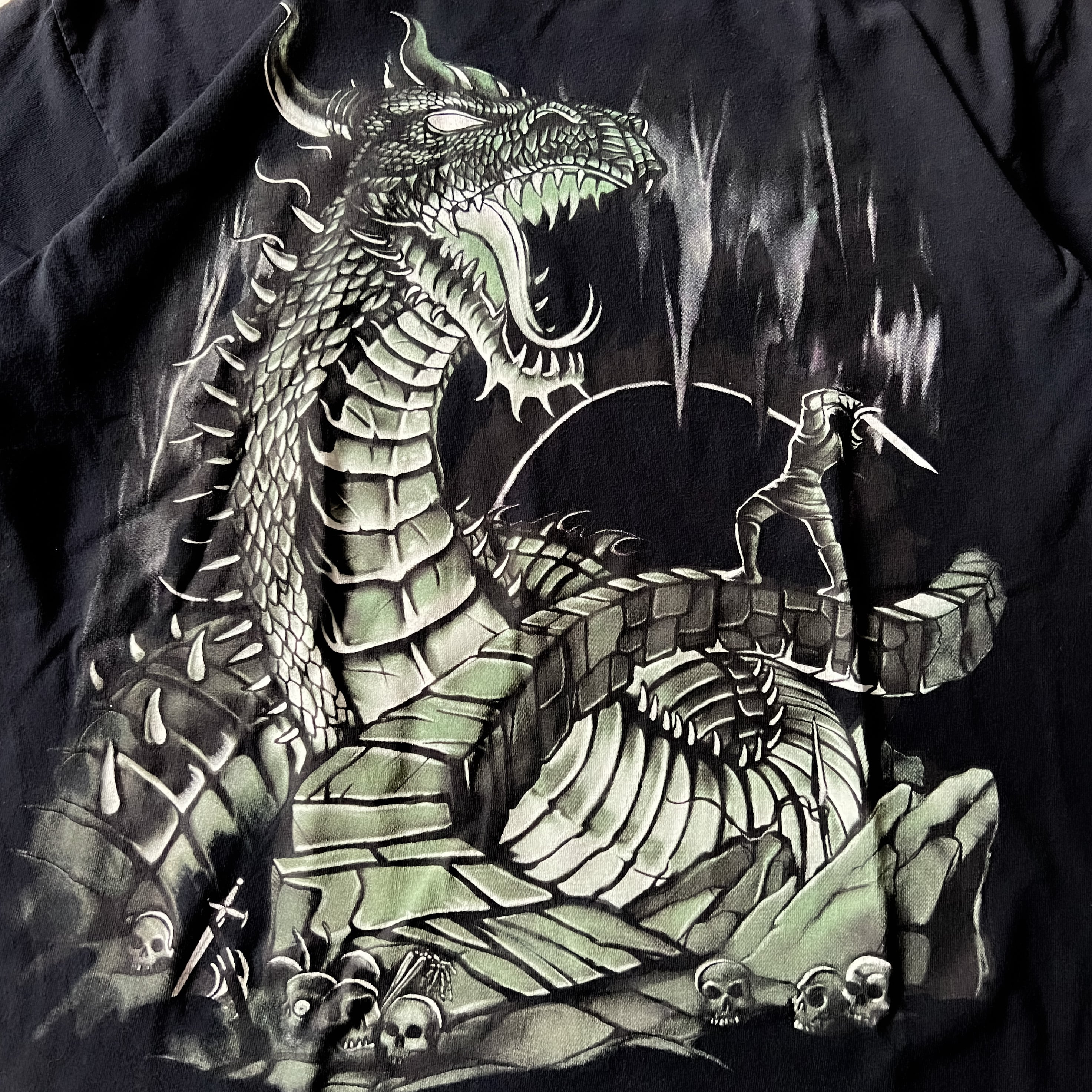 90'S 当時物 DRAGON TATTOO Tシャツ ヴィンテージ XL