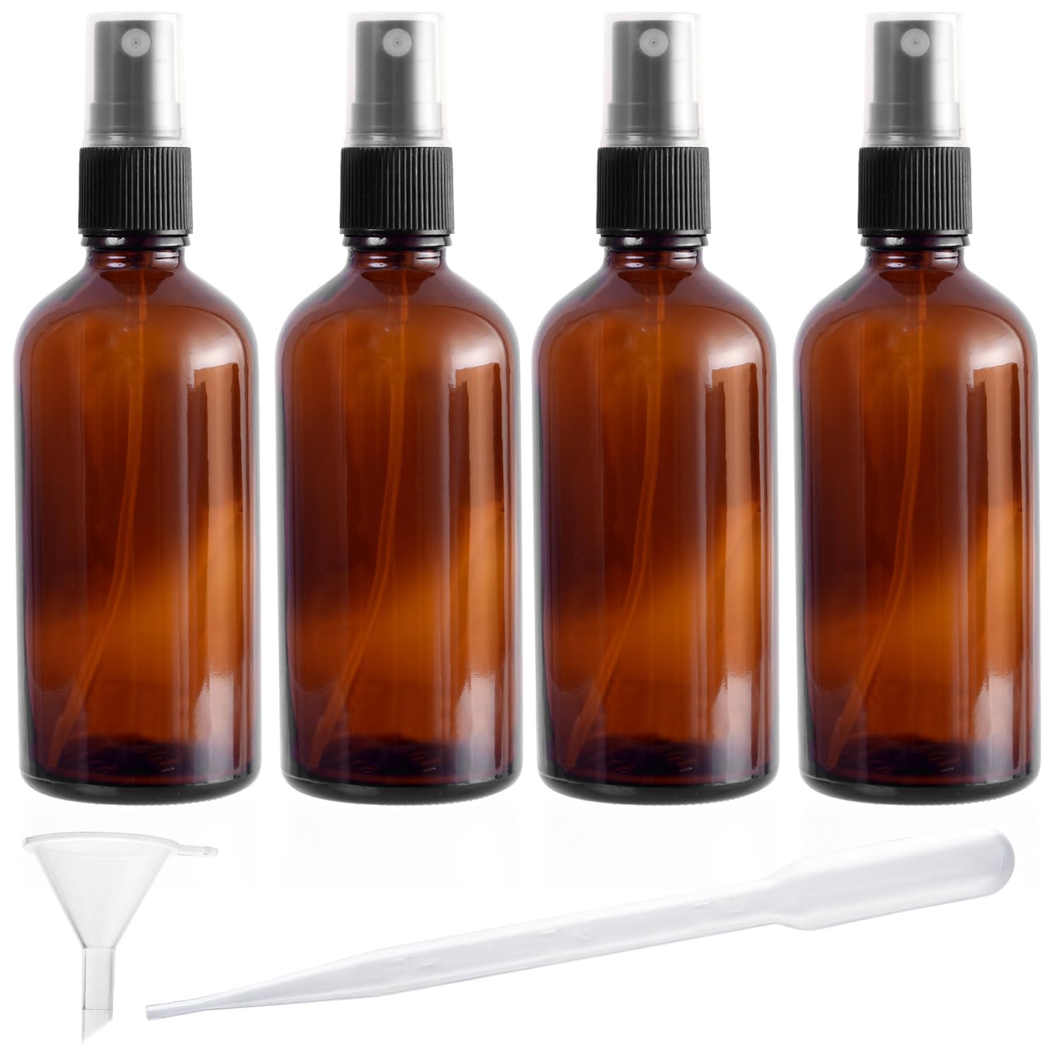 Pstyle. アトマイザー スプレー ボトル 遮光 香水 容器 100ml 4本セット PST-051