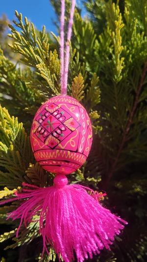 装飾用木製プィサンカ（イースターエッグ）　コロミヤモデル