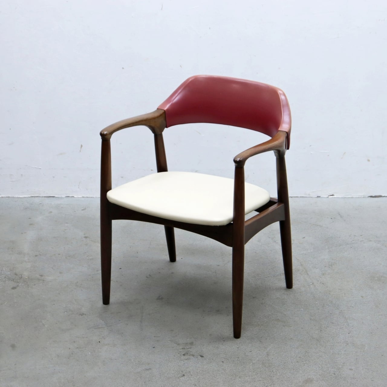 辻木工 TSUJI ダイニングチェア 椅子 ビーチ材 合皮 モダン レトロ