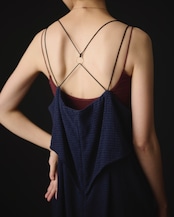 【suie】Gold ring spaghetti strap dress/リングキャミソールマキシドレス