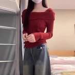 Slim-Fit Sweater Top