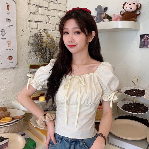 ✞ ショートシャツブラウス♥カワイイ♥レーストップス 大人女子☆ スウィート ✞ゴスロリ SM ミリ 甘ロリ クラロリ 和ロリ エレガント 黒ロリ 姫ロリ 華ロリ BB-BB2866387