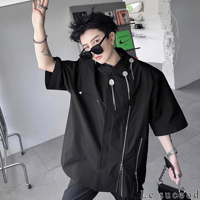 お支払い確認後20日以内発送】Le sucood スタンドカラージップ