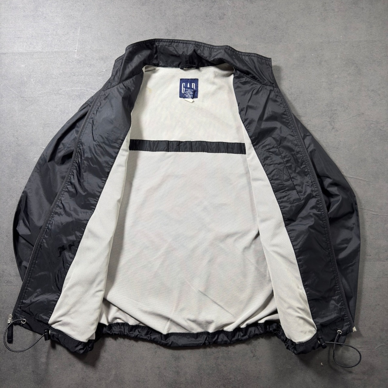 00s OLD GAP nylon jacket BLACK L 古着 - 9