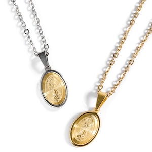 316L maria coin necklace VN1-1