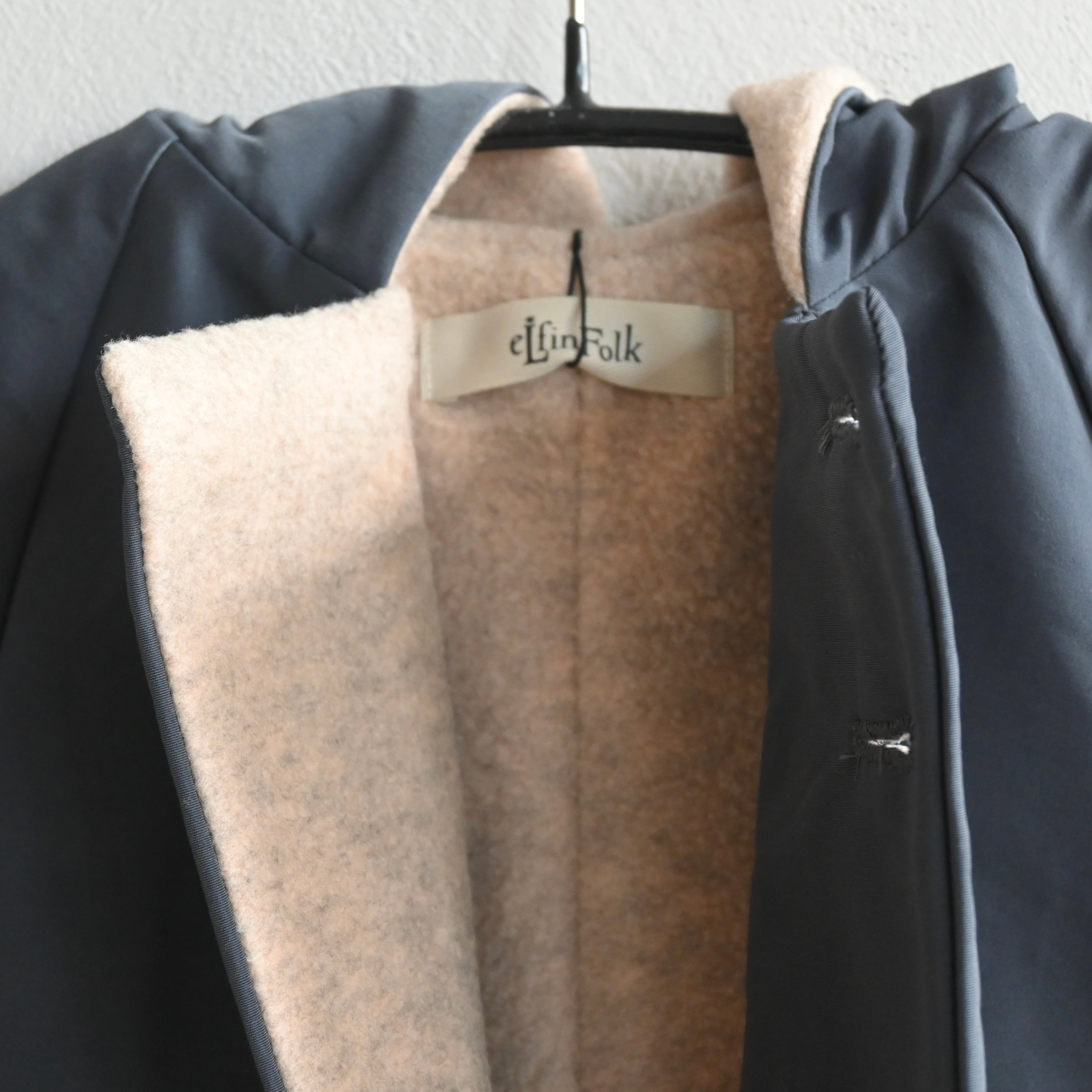 eLfinFolk》elf coat / blue gray / 90-100cm | cirkel mote