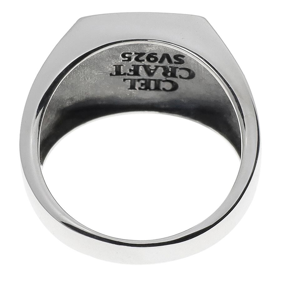 グランドガレリア シルバー925 ハンドメイド オニキス 太陽 リング 指輪 天然石 RNG-211 (26号) オニキスネックレス シルバー925 刻印無料 オニキス ネックレス