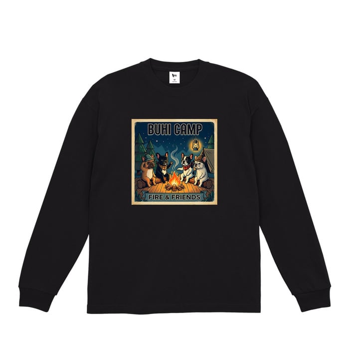 BUHI CAMPビックシルエットロングTシャツ(Black)