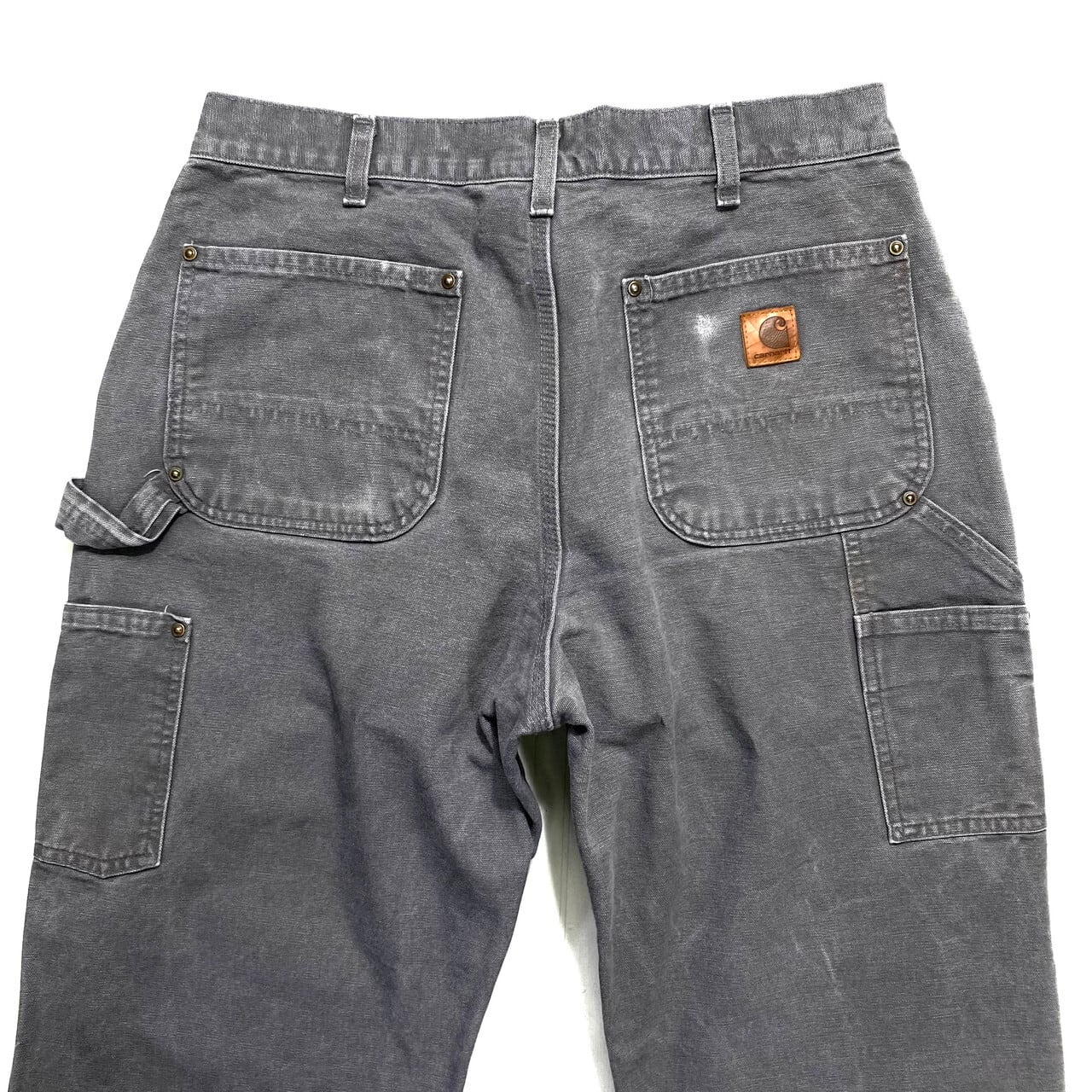 Carhartt カーハート ダック地ワークパンツ ダンガリーフィット ペインターパンツ メンズW34 古着 グレー 灰色【ロングパンツ】【AL20】  | cave 古着屋【公式】古着通販サイト