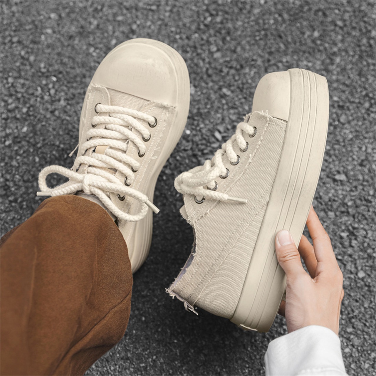 Platform Canvas Sneakers