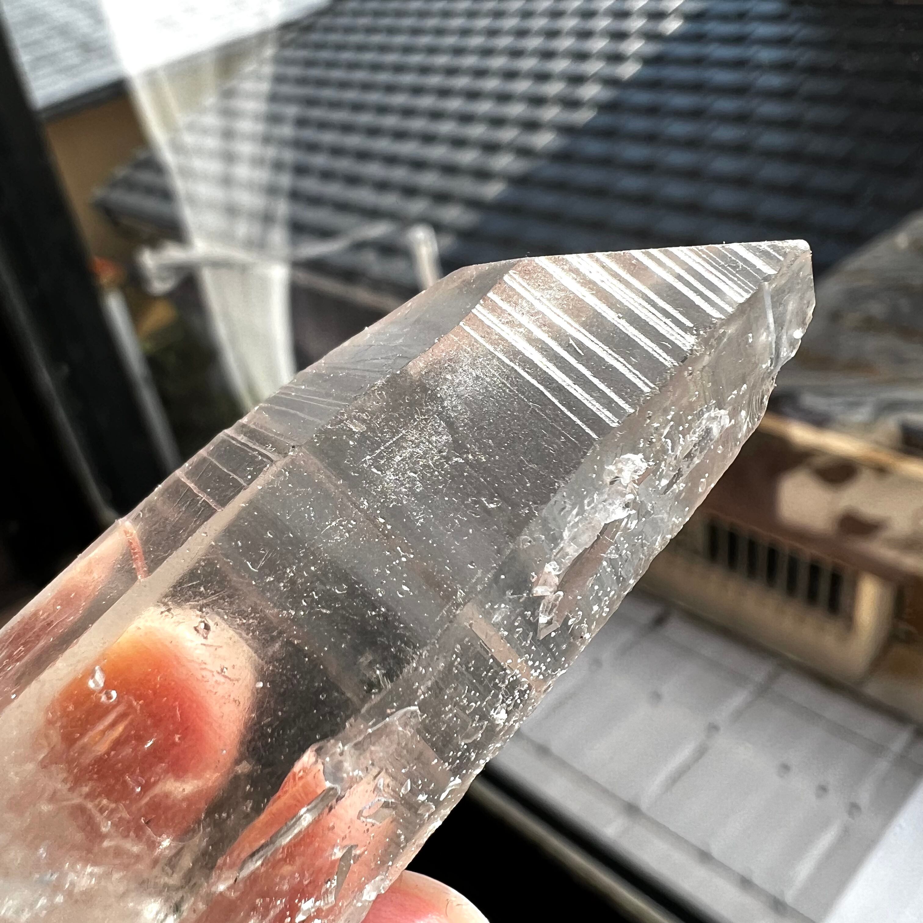 バーナクル有り コロンビア産 レムリアンシード ポイント クリスタル