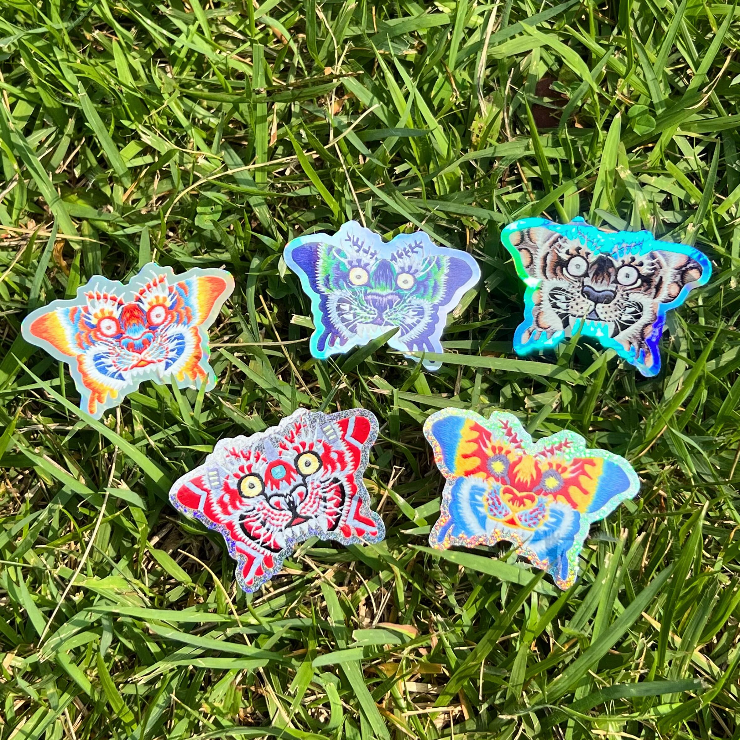 水色オレンジ蛾虎ステッカー | SHISHUMANIA ONLINE STORE