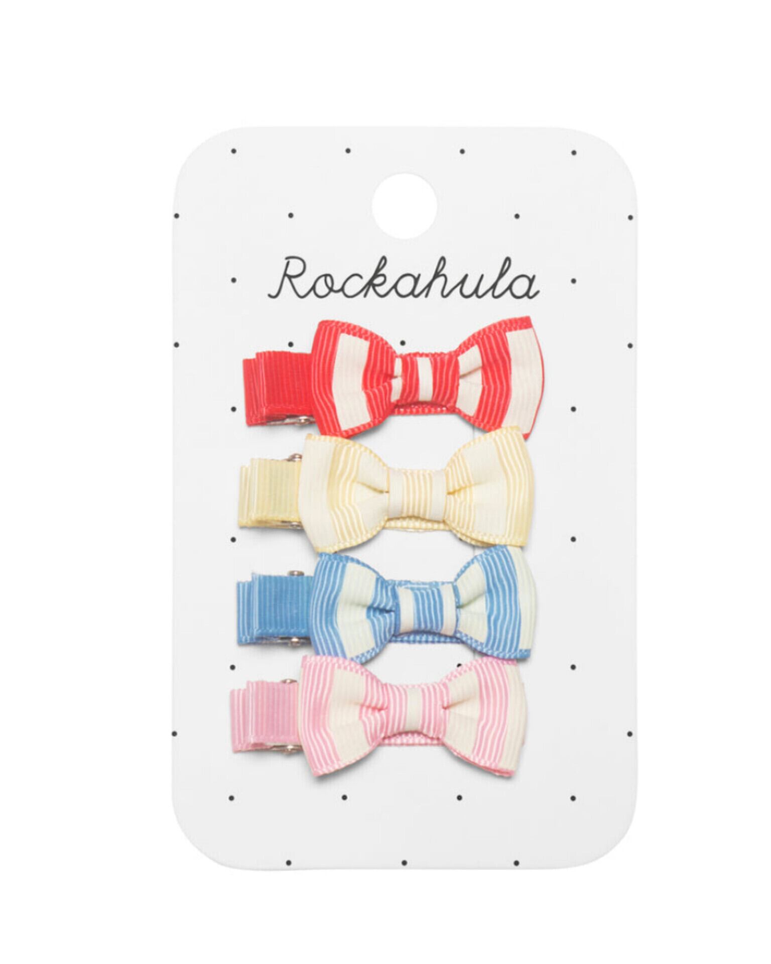 【Rockahula】VINTAGE SEASIDE MINI BOW CLIPS / H2366M