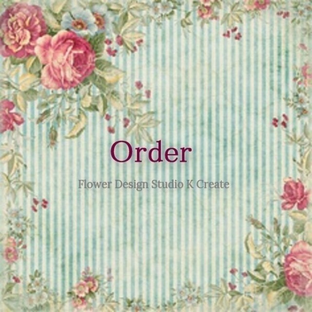 　オーダー制作：　結婚式　マザードレス用のコサージュ