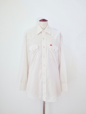 70s–80s ELY PLAINS Horseshoe Print Western Shirt