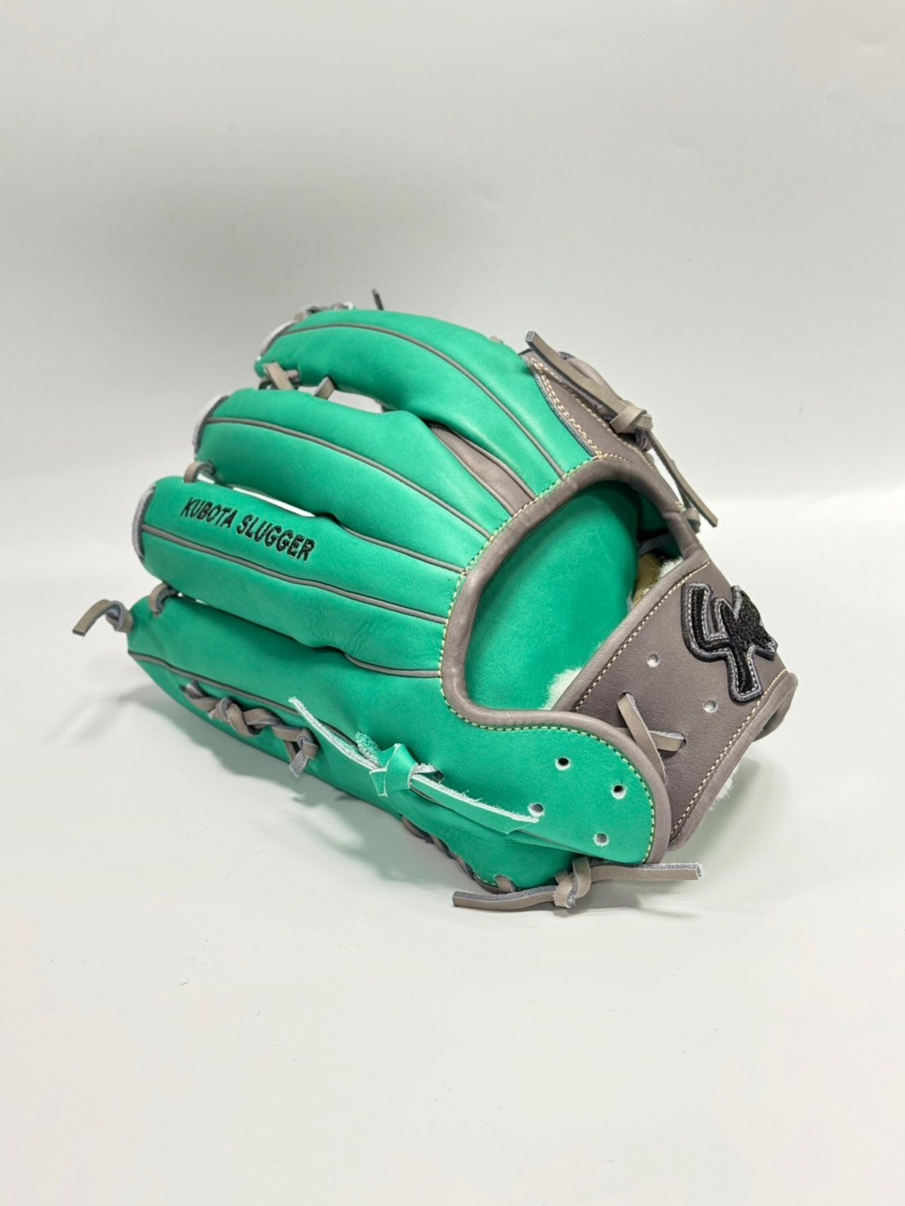 久保田スラッガー軟式店舗オリジナル外野手用SPMエメラルド×Dグレー・画像3