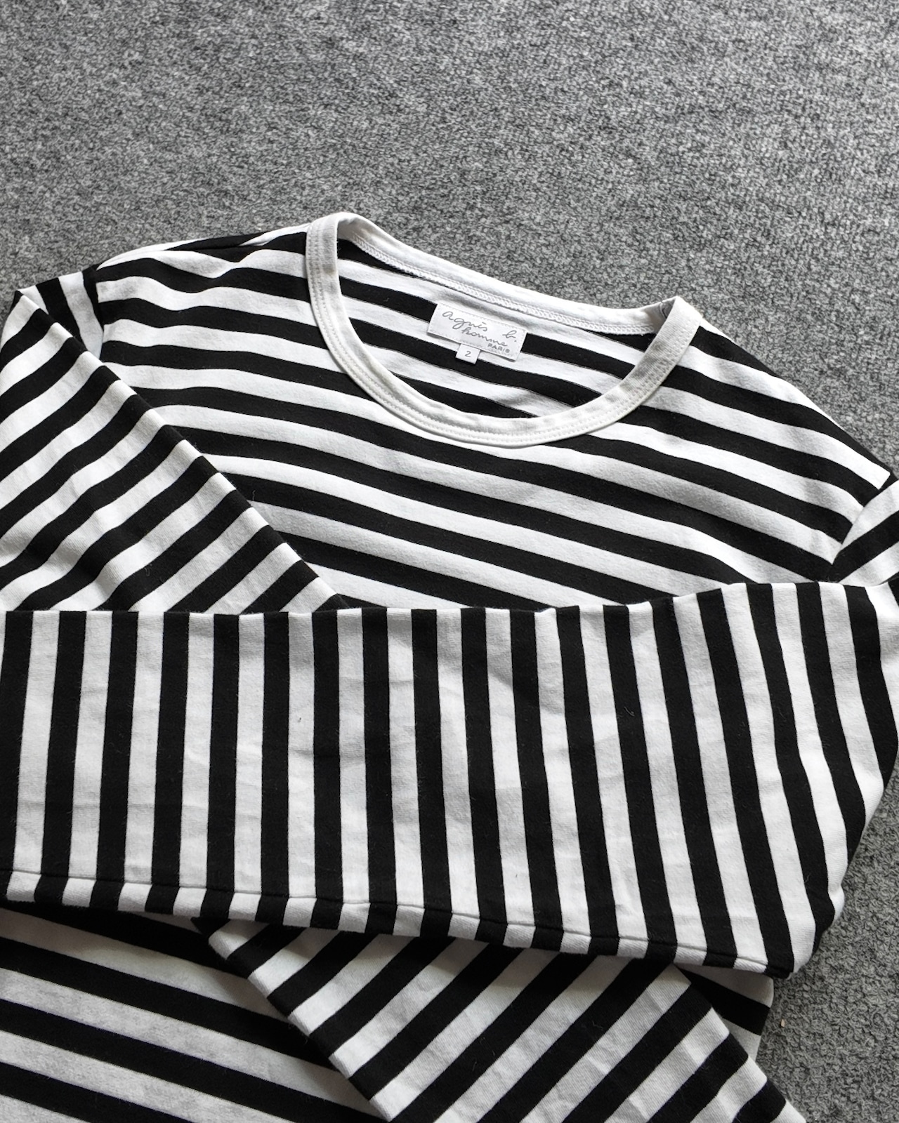 【agnes b.】border long sleeve T-shirt