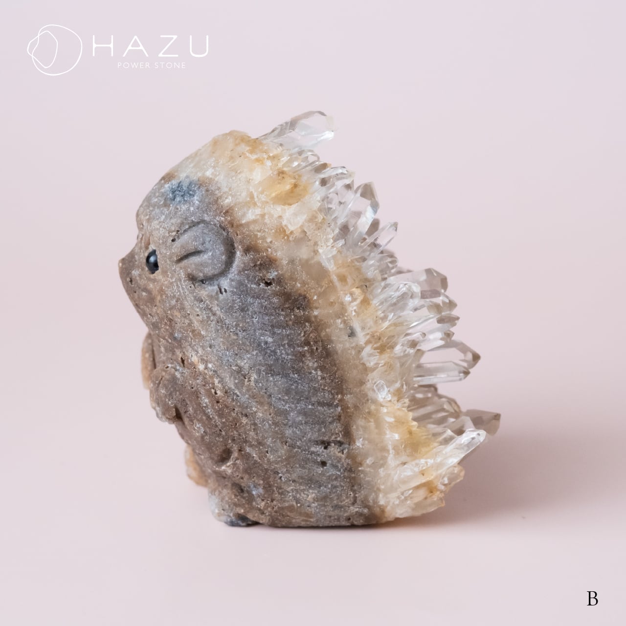 ☆天然石☆鍾乳石 クラスター☆ミネラル クラスター☆彫刻☆ハリネズミ