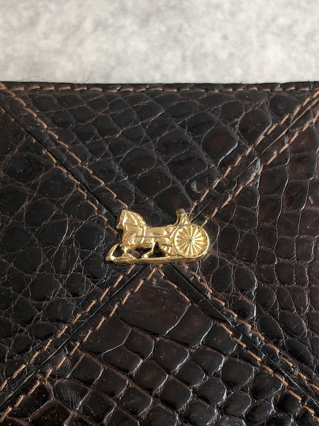 CELINE セリーヌ コインケース ブラウン 馬車 ホースキャリッジ レザー vintage ヴィンテージ オールド wpdygg