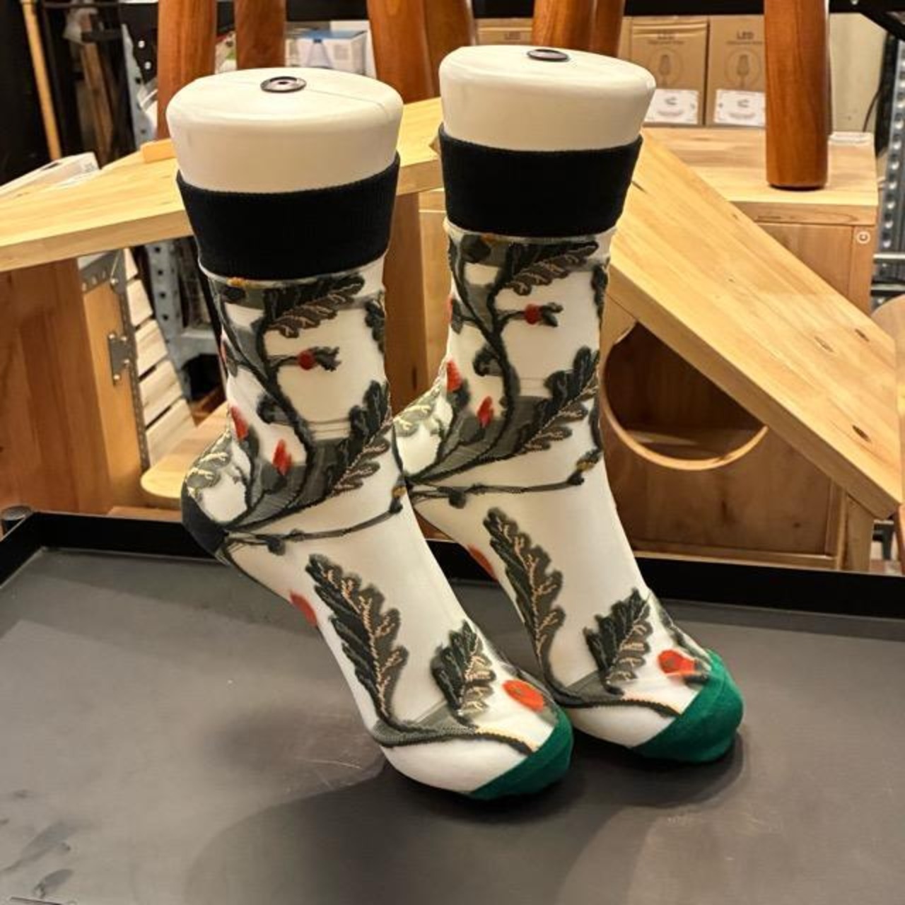 TOPANGA Socks Lady's Sheer art socks pygmy シアーアートソックス ピグミー ホワイト シースルー レディースソックス 靴下 ギフト