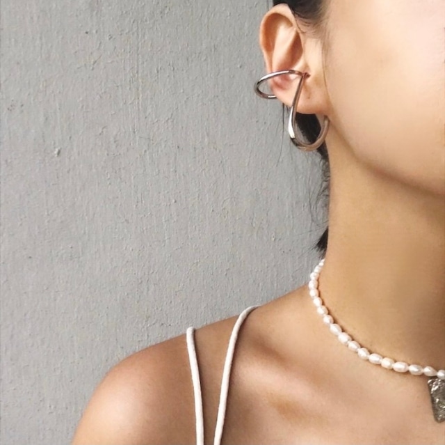 18k unique ear cuff【 2color 】