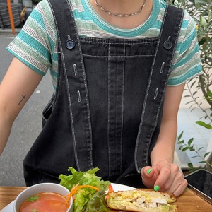 デニムサロペミニワンピース_LN01437