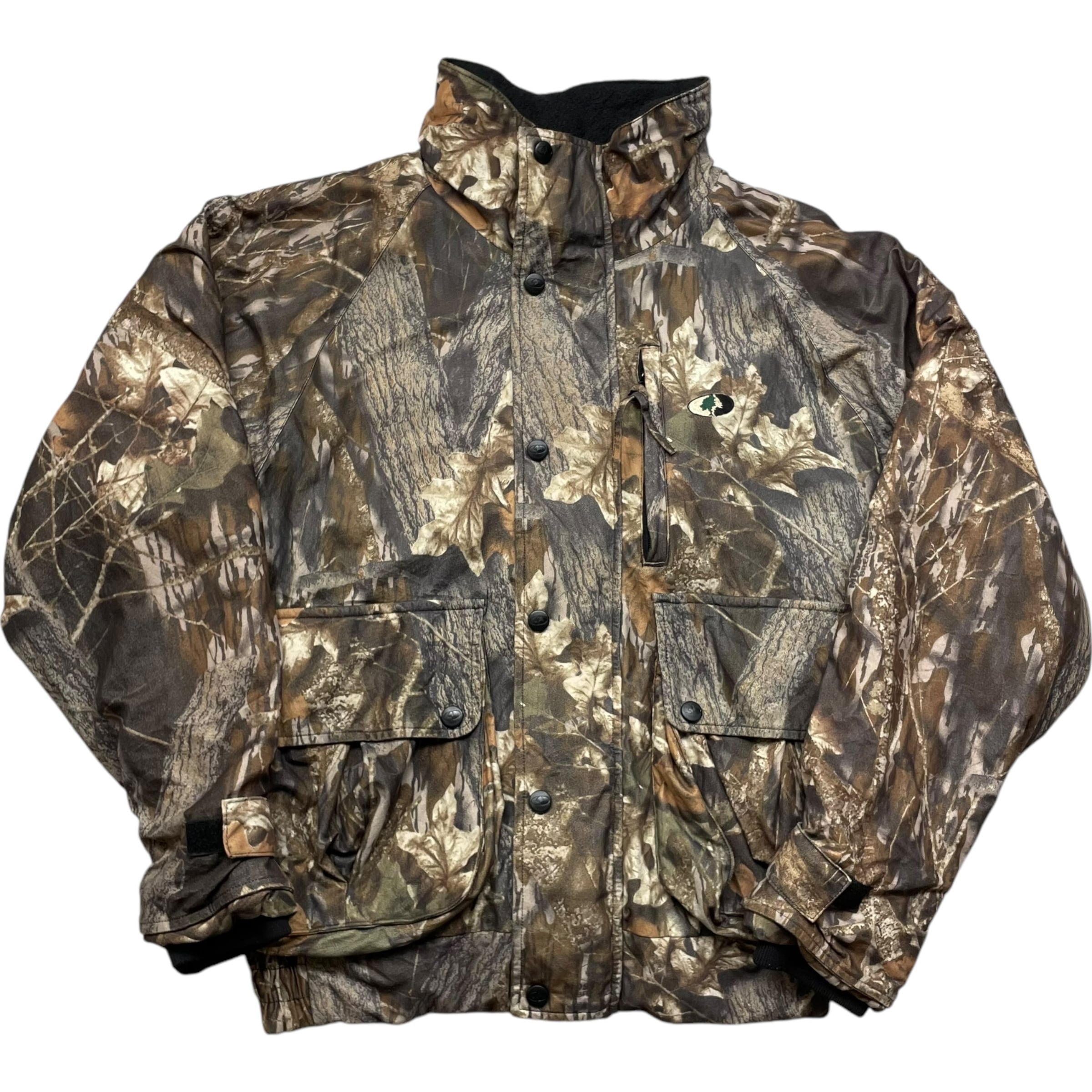 《XL》 MOSSY OAK リアルツリージャケット ラグラン 刺繍 ワンポイント no.5684