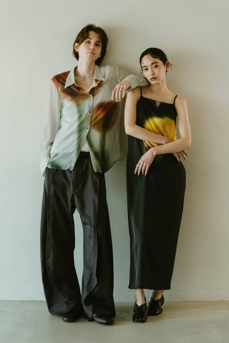 KnuthMarf(クヌースマーフ) flower print satin dress | サウス